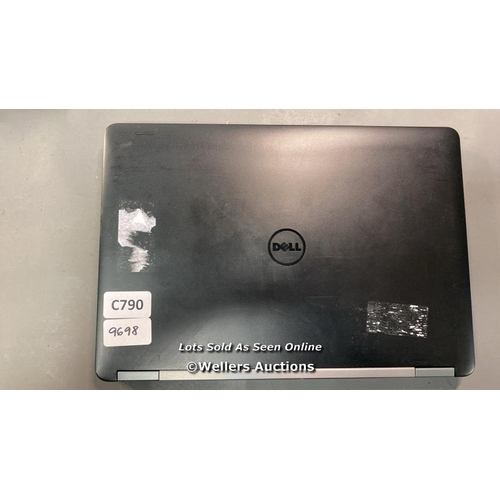 9698 - LAPTOP: DELL LATITUDE E5270 / INTEL CORE 15-6300U@2.4GHZ / 8GB RAM / 250GB HD / WIN 10 / REG TYPE: P... 