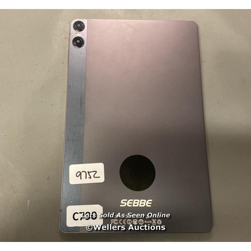 9752 - SEBBE TABLET / MODEL S23 / ACCOUNT UNLOCKED / GREY