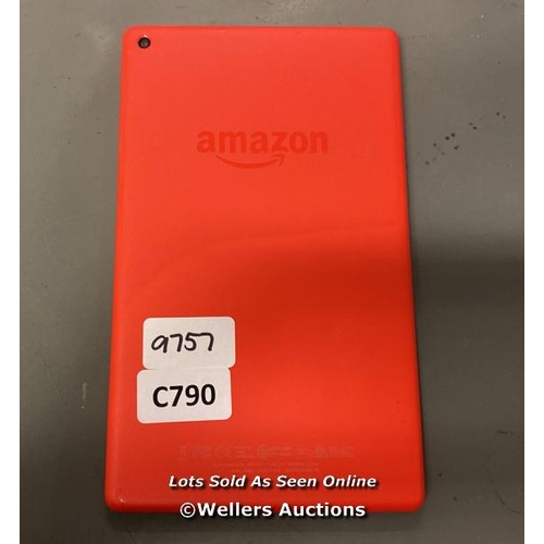 9757 - AMAZON KINDLE / L5S83A / ACCOUNT LOCKED / RED