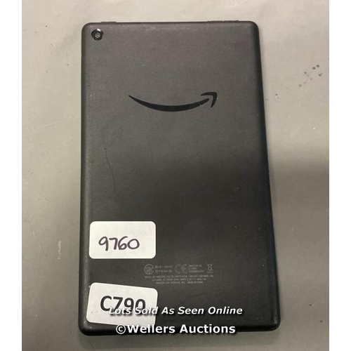 9760 - AMAZON KINDLE / MODEL M8S26G / ACCOUNT LOCKED / BLACK