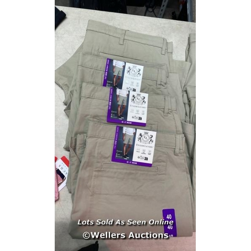 4014 - 11X GENTS NEW ENGLISH LAUNDRY SHORTS / 8 X 40, 1 X 38 AND 2 X 36 / B36