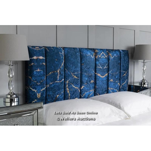 5012 - RRP: 66.99 - ETTA AVENUE ANNELIESE UPHOLSTERED HEADBOARD / SIZE: DOUBLE (4'6), COLOUR: MARINE / COME... 