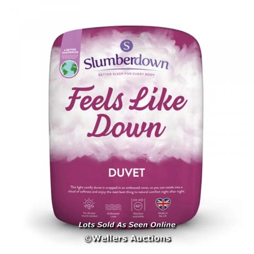 5059 - RRP: 19.99 - SLUMBERDOWN FEELS LIKE DOWN 10.5 TOG ALL YEAR ROUND EMBOSSED COVER MACHINE WASHABLE DUV... 