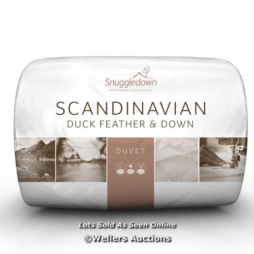 5062 - RRP: 71.99 - SNUGGLEDOWN SNUGGLEDOWN SCANDINAVIAN DUCK FEATHER & DOWN 230 THREAD COUNT 10.5 TOG ALL ... 