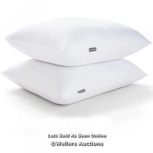 5063 - RRP: 11.49 - ADAM HOME POLYESTER MEDIUM SUPPORT PILLOW (SET OF 2)  / APPEARS TO BE NEW, OPEN BOX - U... 