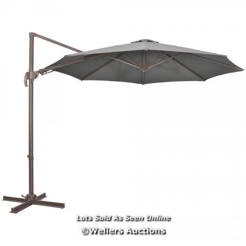 5135 - RRP: 189.99 - OUTSUNNY 3(M) CANTILEVER PARASOL 360� ROTATION ROMA UMBRELLA HANGING SUN SHADE WITH AL... 