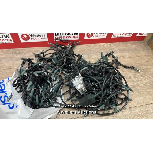 6008 - 20M LED STRING LIGHTS (WHITE) / DAMAGED SEE IMAGES / E51