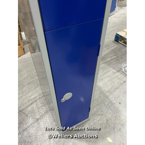 15 - METAL STORAGE LOCKER / MATERIAL: STEEL / NUMBER OF DOORS: 2 / TYPE OF LOCK: CYLINDER LOCK / WITH KEY... 