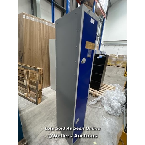 15 - METAL STORAGE LOCKER / MATERIAL: STEEL / NUMBER OF DOORS: 2 / TYPE OF LOCK: CYLINDER LOCK / WITH KEY... 