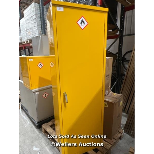 20 - SLIM FLAMMABLE MATERIAL STORAGE CABINET COSHH - 1830X610MM / NEW WITH KEYS / RRP: �406.80 / COLLECTI... 