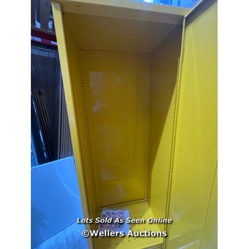 21 - SLIM FLAMMABLE MATERIAL STORAGE CABINET COSHH - 1830X610MM / NEW WITH KEYS / RRP: �406.80 / COLLECTI... 