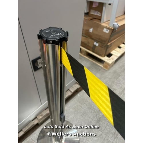 90 - EXPERT BELT BARRIER/CROWD CONTROL POSTS - 2 RETRACTABLE BELTS / RRP: �166.68 / COLLECTION FROM DARTF... 