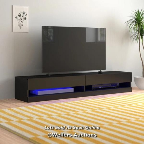 27 - RRP: 103.99 - ZIPCODE DESIGN ALLON TV STAND / SIZE: 30CM H X 180CM W X 38CM D, COLOUR: GREY / 1 BOX ... 