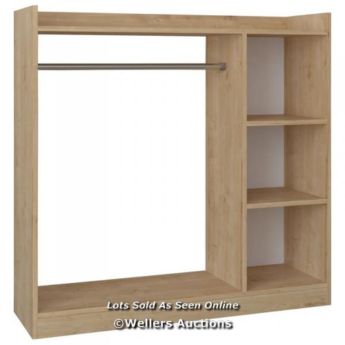 5043 - RRP: 139.99 - LATITUDE RUN ALHEID 124CM CLOSET SYSTEM / FINISH: BLACK / COMES IN ONE BOX [COLLECTION... 