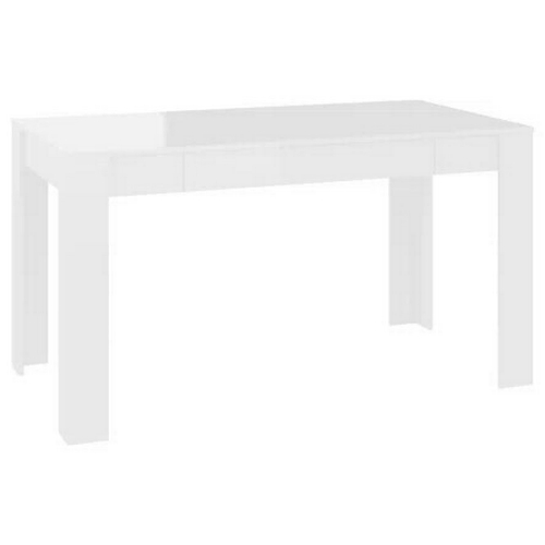 7671 - RRP: 135.99 - 17 STORIES STOL TABLE BASE GLOSS BIALY COLOUR: HIGH-GLOSS WHITE / APPEARS TO BE NEW, O... 