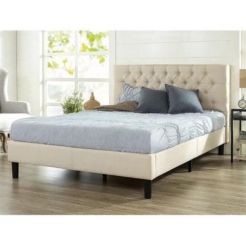 7706 - RRP: 339.99 - ETTA AVENUE ROGER UPHOLSTERED PLATFORM BED SIZE: SUPER KING (6') / APPEARS TO BE NEW, ... 