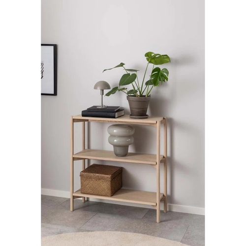 7711 - RRP: 359.99 - EBERN DESIGNS METZLY 88.5CM H X 86CM W WOOD ETAGERE BOOKCASE  / APPEARS TO BE NEW, OPE... 