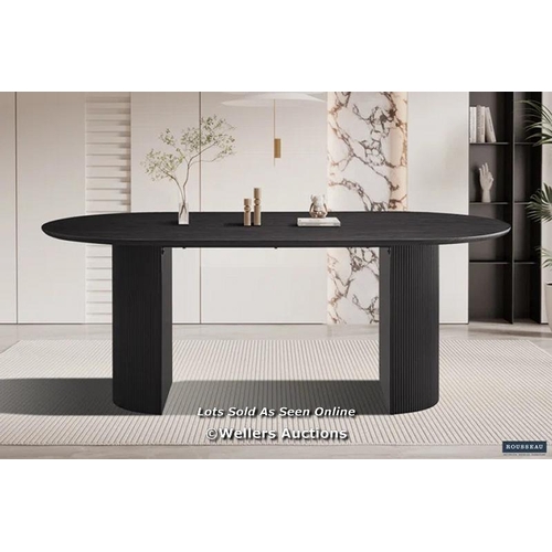 7758 - RRP: 489.99 - ROUSSEAU LAGOS OVAL DINING TABLE SIZE: 100CM W X 200CM L / APPEARS TO BE NEW, OPEN BOX... 