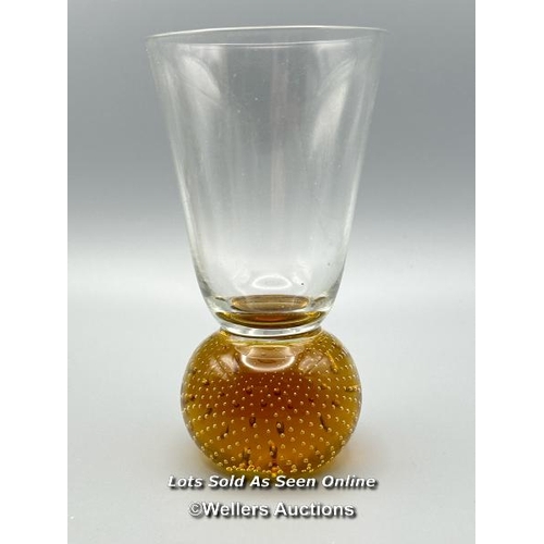 104 - Six ball stem glasses, 12.5cm high