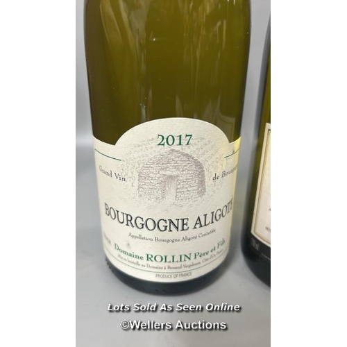 105 - 2018 Domaine Sebastien Dampt Chablis, 75cl, 12.5% and 2017 Domaine Rollin Père et Fils Bourgogne Ali... 