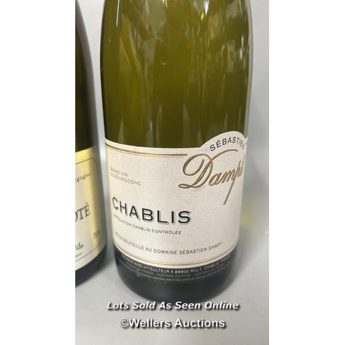 105 - 2018 Domaine Sebastien Dampt Chablis, 75cl, 12.5% and 2017 Domaine Rollin Père et Fils Bourgogne Ali... 