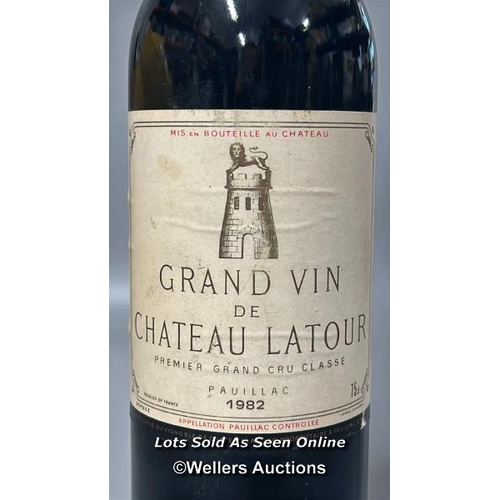 108 - A bottle of 1982 Grand Vin de Chateau Latour Premier Grand Cru Classé Pauillac , 75cl