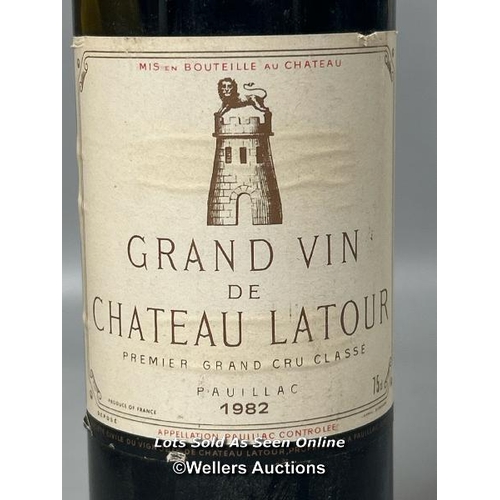 109 - A bottle of 1982 Grand Vin de Chateau Latour Premier Grand Cru Classé Pauillac , 75cl