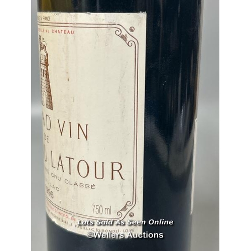 111 - A bottle of 1996 Grand Vin de Chateau Latour Premier Grand Cru Classé Pauillac , 750ml, 12.5% Vol.