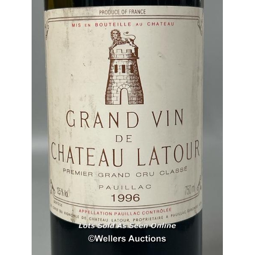 113 - A bottle of 1996 Grand Vin de Chateau Latour Premier Grand Cru Classé Pauillac , 750ml, 12.5% Vol.