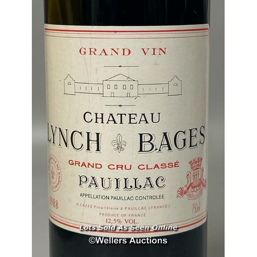 115 - A bottle of 1988 Grand Vin Chateau Lynch Bages, Pauillac, 750ml, 12.5% Vol.