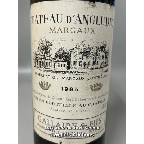 118 - A bottle of 1985 Chateau D'Angludet Margaux, 75cl.