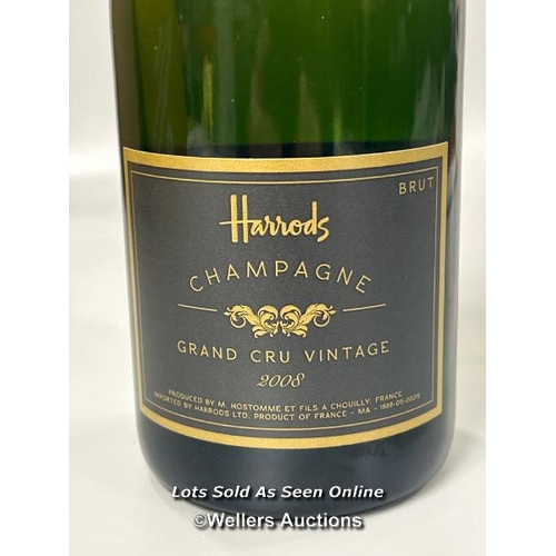 125 - Harrods 2008 Grand Cru Vintage Champagne, 75cl, 12% Vol.