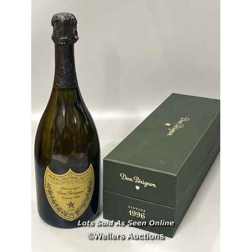 136 - Boxed bottle of vintage 1996 Cuvee Dom Perignon Champagne, 750ml, 12.5% Vol.