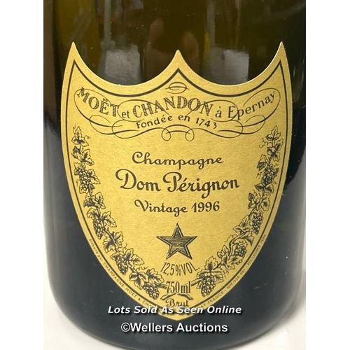 136 - Boxed bottle of vintage 1996 Cuvee Dom Perignon Champagne, 750ml, 12.5% Vol.