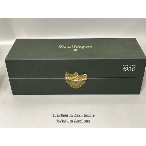 136 - Boxed bottle of vintage 1996 Cuvee Dom Perignon Champagne, 750ml, 12.5% Vol.