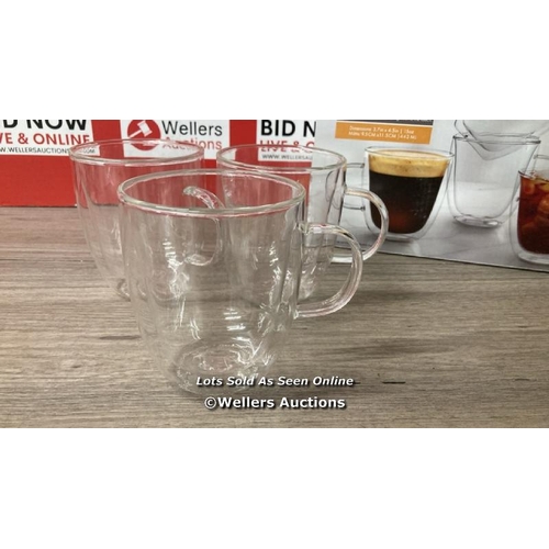 6104 - MESA DOUBLE WALL MUGS / MINIMAL SIGNS OF USE / E41