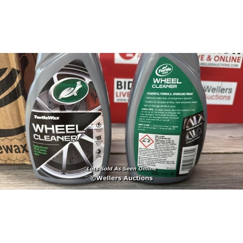 6803 - TURTLE WAX 52819 ALLOY WHEEL CLEANER FOR RIM SHINE 2 X 500ML / MINIMAL SIGNS OF USE / G64