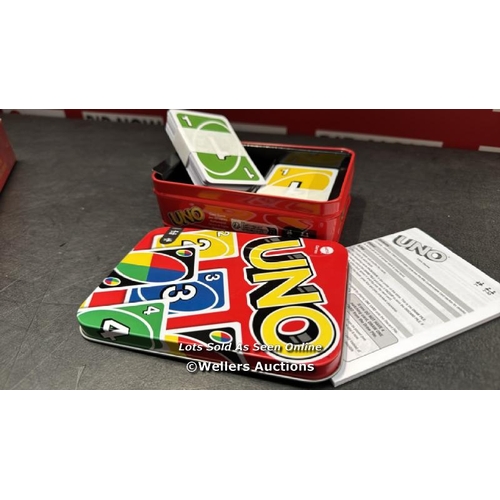 6832 - UNO CARD GAME WITH COLLECTIBLE STORAGE TIN, CARD GAMES FOR KIDS, ADULTS, FAMILIES, TRAVEL GAME, 112 ... 