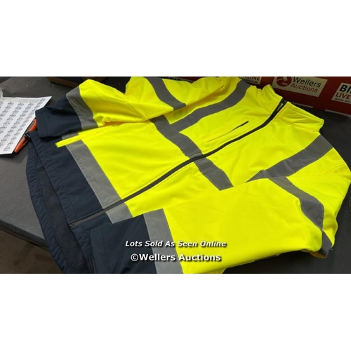 6850 - PORTWEST TWO TONE SOFTSHELL JACKET (3L), SIZE: XXXL, COLOUR: YELLOW, S429YERXXXL / APPEARS NEW, SEE ... 