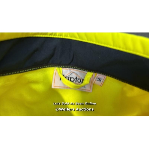 6850 - PORTWEST TWO TONE SOFTSHELL JACKET (3L), SIZE: XXXL, COLOUR: YELLOW, S429YERXXXL / APPEARS NEW, SEE ... 