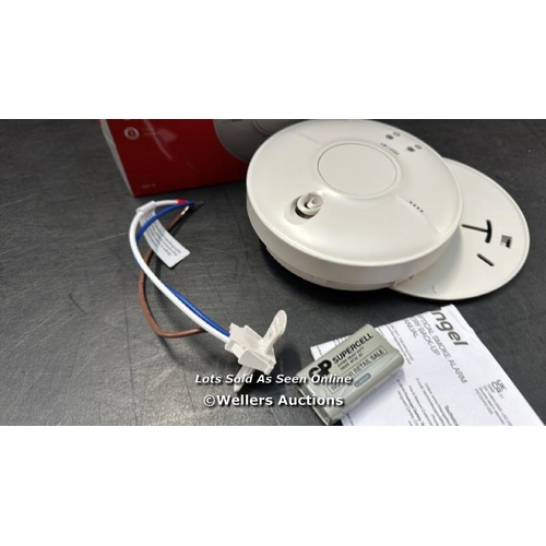 6854 - FIREANGEL MAINS SMOKE ALARM - SW1-R MAINS POWERED OPTICAL SMOKE DETECTOR WITH BACKUP BATTERY - WIRED... 