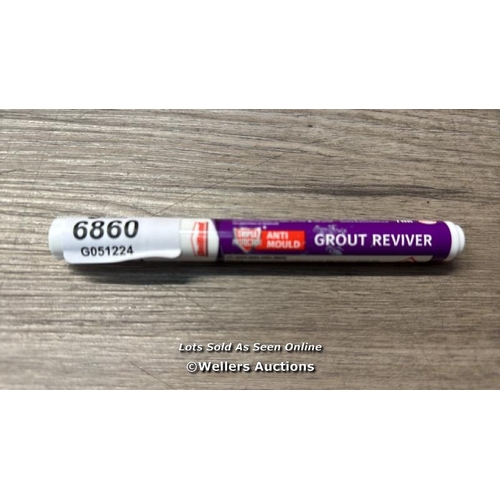 6860 - UNIBOND GROUT REVIVER PEN, WHITE GROUT PEN FOR BATHROOM GROUT JOINTS, EASY TO USE TILE GROUT PEN, WH... 