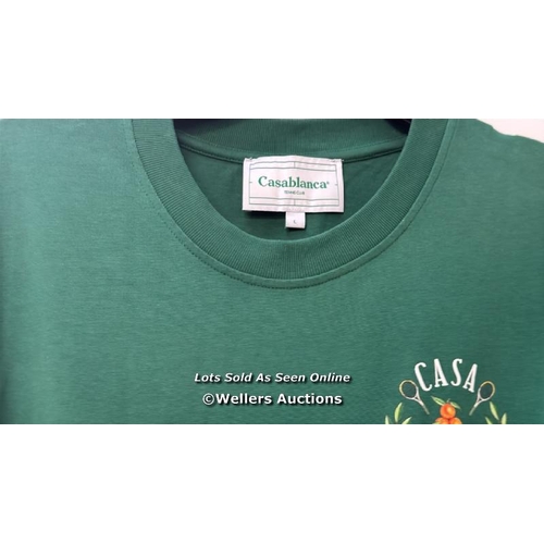 520 - CASABLANCA TEE CASABLANCA WAY ORANGES BK L CASABLANCA WAY / LARGE / APPEARS NEW / G5