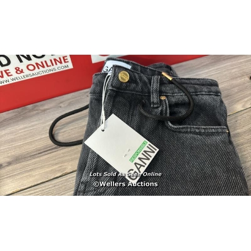 524 - GANNI HEAVY DENIM IZEY DRAWSTRING 26 W / XIZE 26 / RRP: 215 / G5