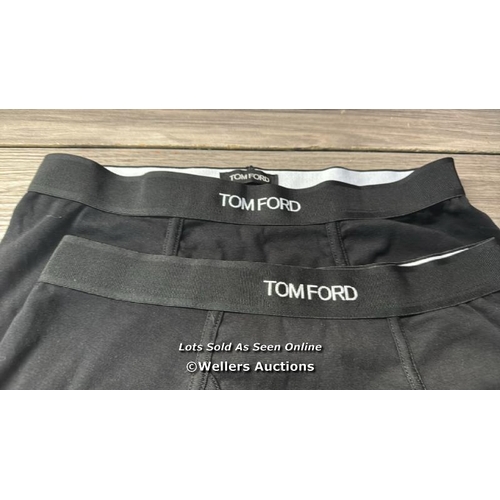 570 - TOM FORD TRUNK 2PK COTTON STRETCHBOXERS / S / BLACK / NEW, WITHOUT BOX / RRP: 94.95 / G25