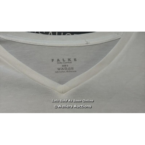 586 - FALKE SHORT SLEEVE VNECK DAILY COMFORT T-SHIRT / S / NEW WITHOUT TAGS / G25