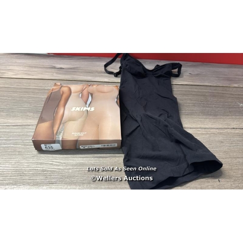 635 - SKIMS SEAMLESS SCULPT SLIP DRESS / XS / ONYX / NEW IN BOX / RRP: 72 / G48