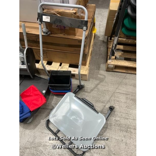 105 - EXPERT CLEANING TROLLEY WITH 2X4-L BUCKETS WITH PRESS AND PLASTIC SACK / REQUIRES ASSEMBLY - SEE IMA... 