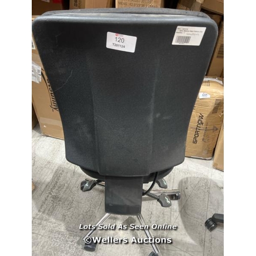 120 - DYNAMIC CHIRO MEDIUM BACK POSTURE CHAIR BLACK ADJ ARMS / RRP: �414 / COLLECTION FROM DARTFORD / DELI... 