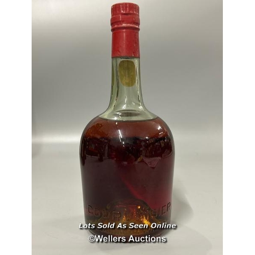 147 - Courvoisier Luxe Cognac 680ml, 40% Vol and a vintage bottle of Courvoisier Luxe Cognac 24 FL OZ, 70 ... 